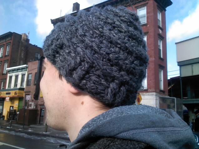 Detailed image 3 of gray slouch hat
