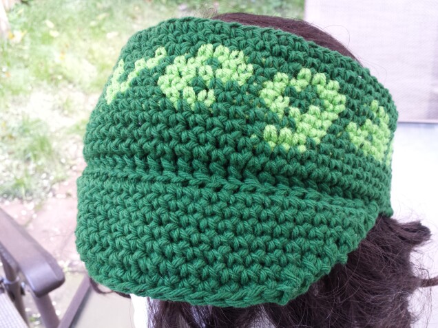 Detailed image 3 of green vegan visor