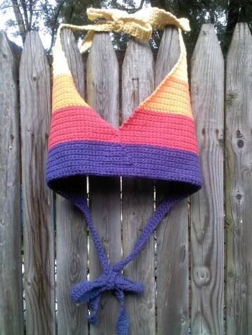 Detailed image 3 of sunshine halter bikini top