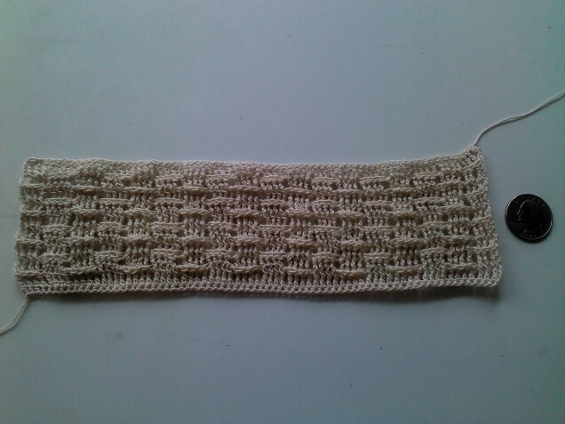 Detailed image 1 of basket weave bookmark