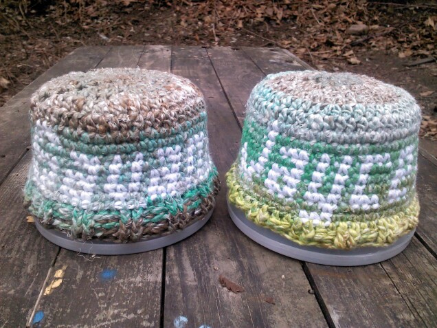 Detailed image 1 of hats for twin newborn cousins