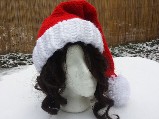 Detailed image 5 of Santa long pompom hat