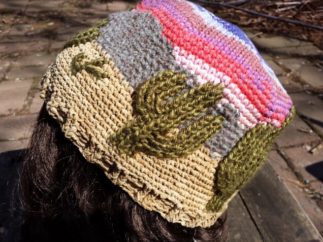 Detailed image 4 of Southwest desert sunset hat