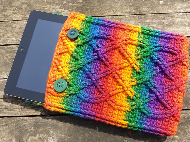 Detailed image 5 of rainbow cables iPad cover