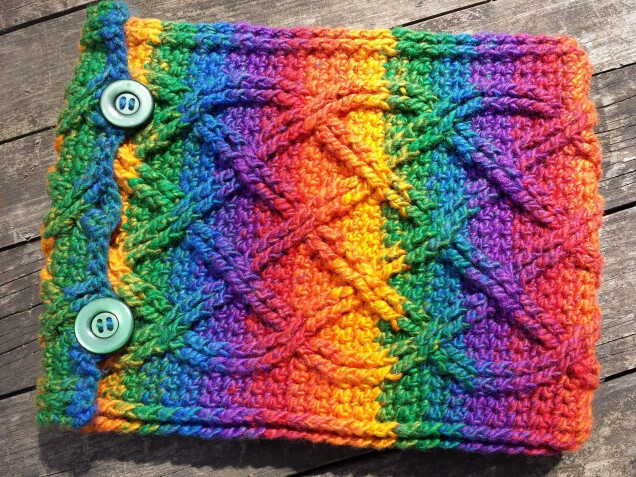 Detailed image 1 of rainbow cables iPad cover