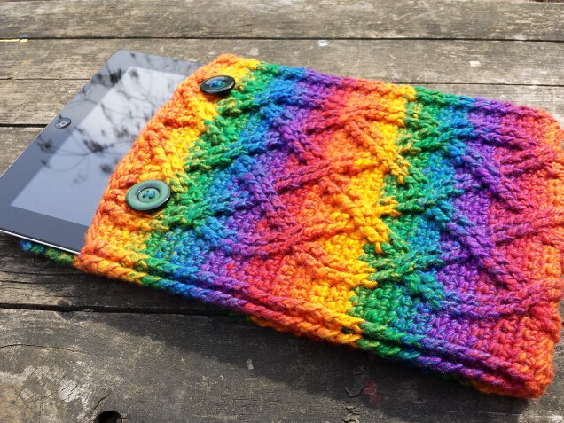 Detailed image 6 of rainbow cables iPad cover