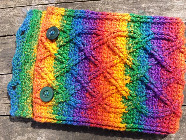 Detailed image 3 of rainbow cables iPad cover