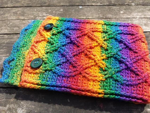 Detailed image 4 of rainbow cables iPad cover
