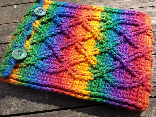 Detailed image 2 of rainbow cables iPad cover