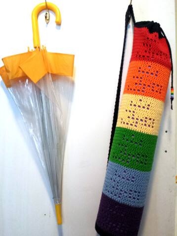 Detailed image 5 of om rainbow yoga mat bag