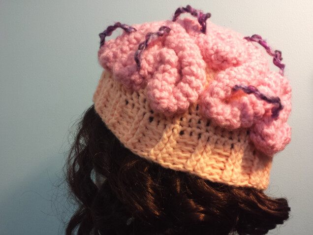 Detailed image 3 of brainstorm hat