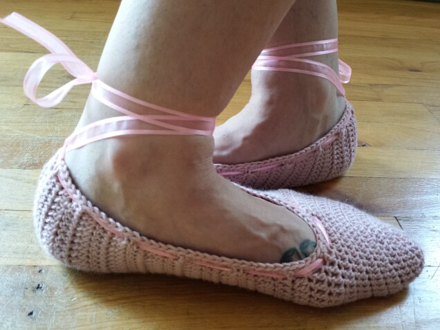 Detailed image 6 of ballet slippers for Jess