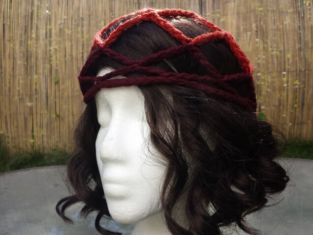 Detailed image 4 of openwork gypsy net cap