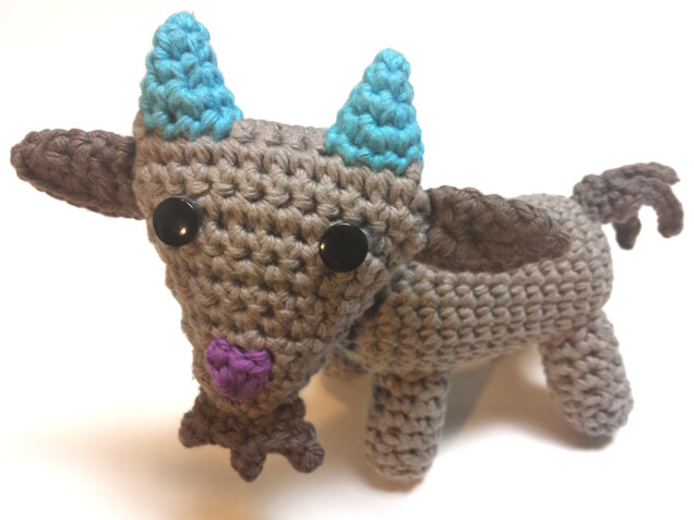 Detailed image 1 of Goat amigurumi