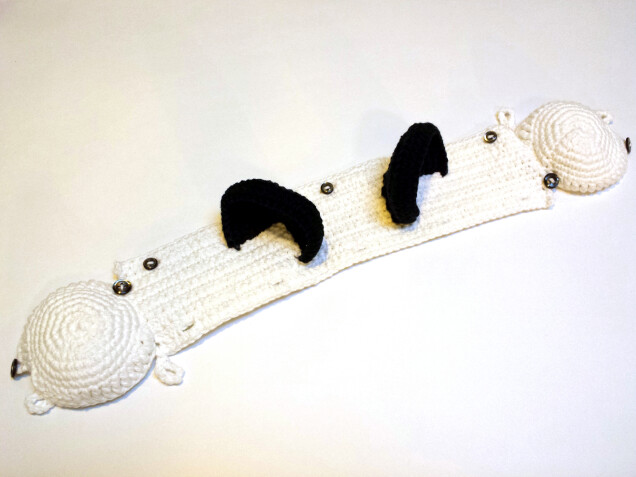 Detailed image 5 of panda bear ears headphones cover