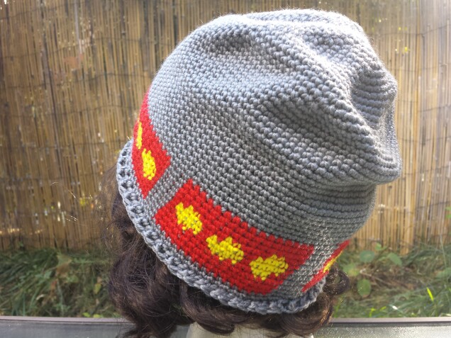 Detailed image 3 of freetown Christiania flag hat
