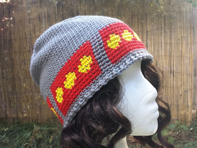 Detailed image 5 of freetown Christiania flag hat