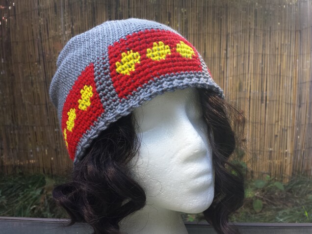 Detailed image 6 of freetown Christiania flag hat