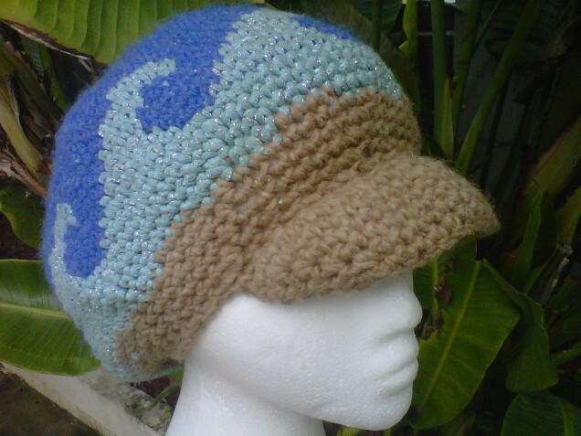 Detailed image 7 of Cali beach scene tam hat with visor