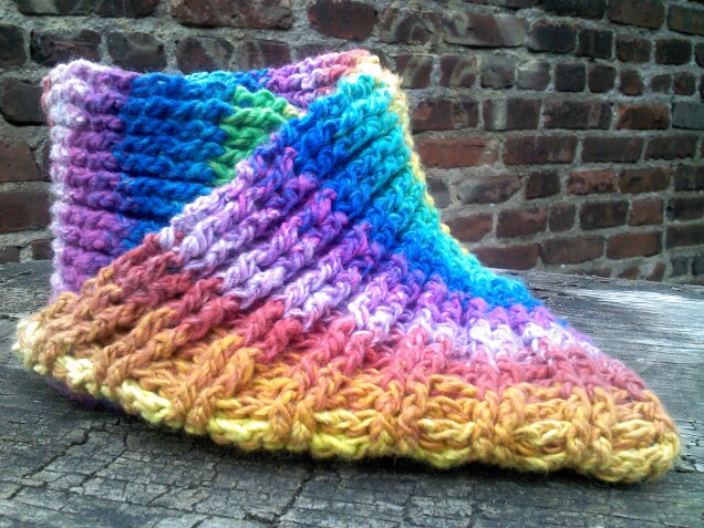 Detailed image 5 of rainbow ribbed scarflette neckwarmer