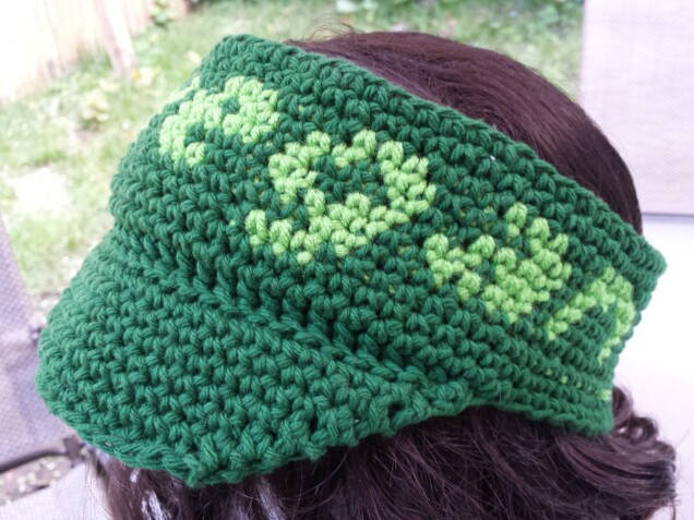 Detailed image 1 of green vegan visor