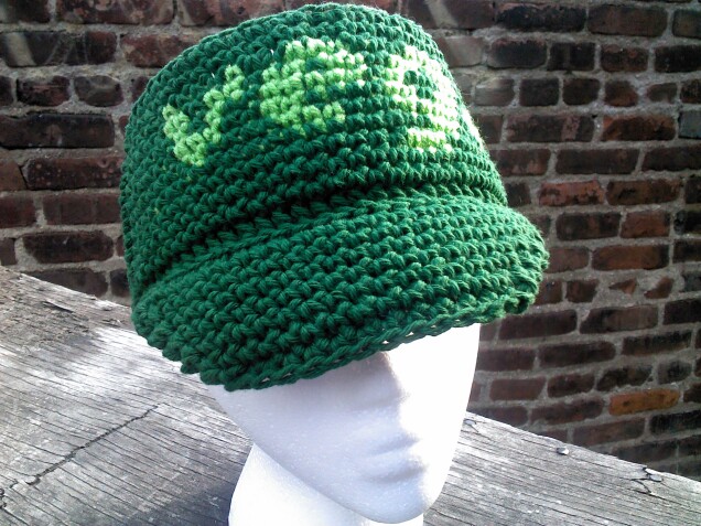 Detailed image 5 of green vegan visor