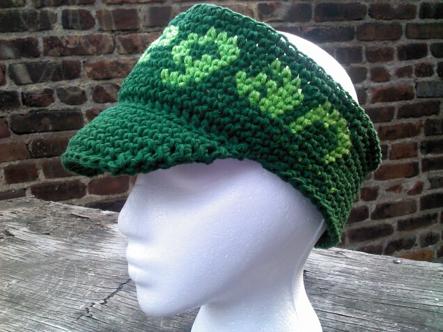 Detailed image 7 of green vegan visor